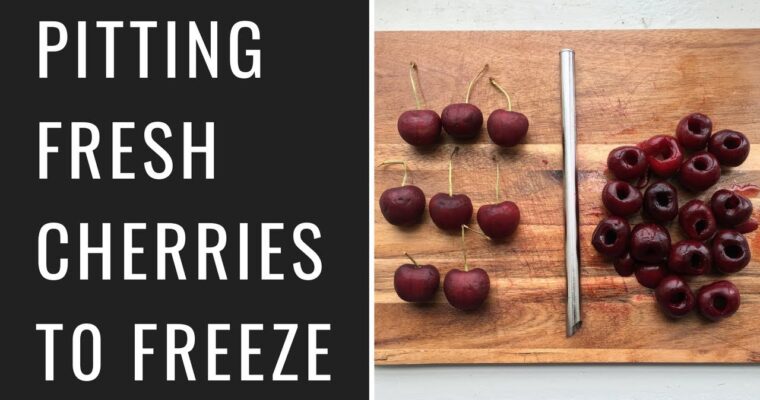 How to Pit and Freeze Cherries