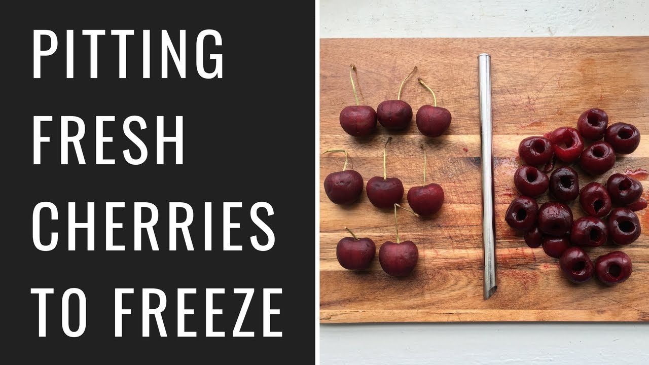 How to Pit and Freeze Cherries