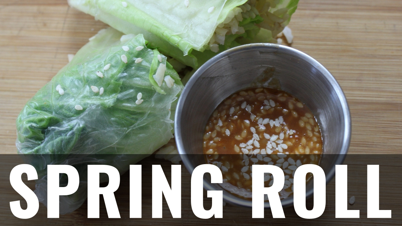 Vegan Spring Rolls with Sweet and Spicy Peanut Sauce
